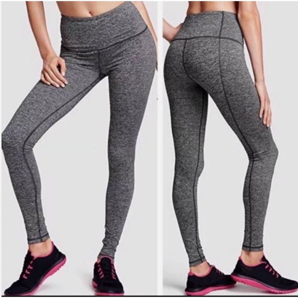 Victoria's Secret Knockout Legging Tight VSX Sport Gray Leggings Pant Pockets XS